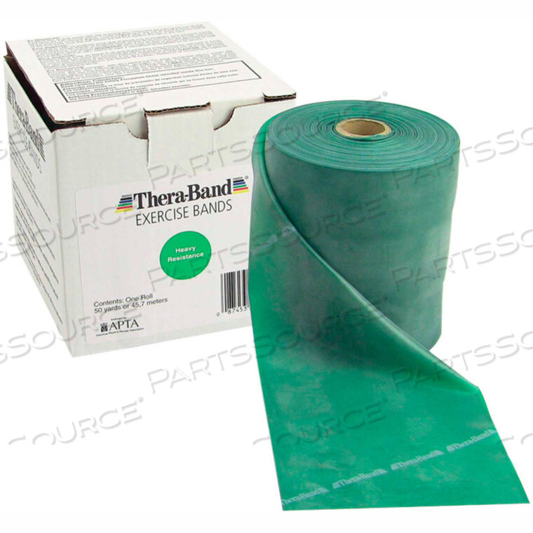OEM#: 10-1008 ЛАТЕКСНАЯ ЭЛАНТИЧЕСКАЯ ЛЕНТА THERA-BAND, ЗЕЛЕНАЯ, РУЛОН 50 ЯРДОВ/КОРОБКА от Fabrication Enterprises