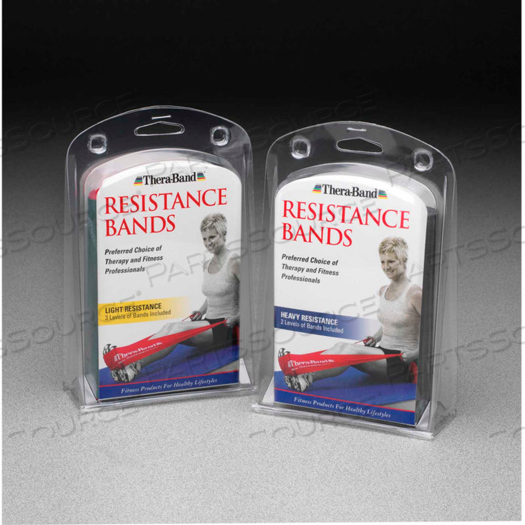 OEM#: 10-1036Латексная лента для упражнений THERA-BAND, 5 полос, светло-желтая, красная, зеленая, розничная упаковка от Fabrication Enterprises