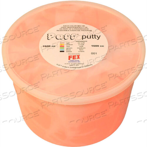 PUFF LITE ЦВЕТОВАЯ ПЛАСТИКОВАЯ ЗАСЛОНКА ДЛЯ ТРЕНИРОВОК, МЯГКАЯ, КРАСНАЯ, 1600 МЛ