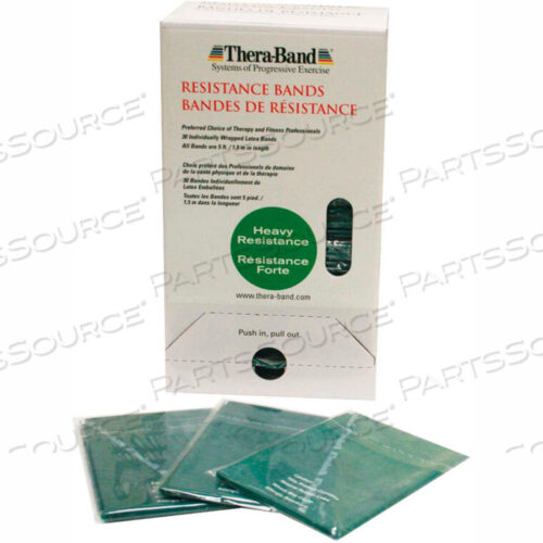 OEM#: 10-1553Латексная лента для упражнений THERA-BAND, 5 полосок, зеленая, 30 полосок/коробка от Fabrication Enterprises