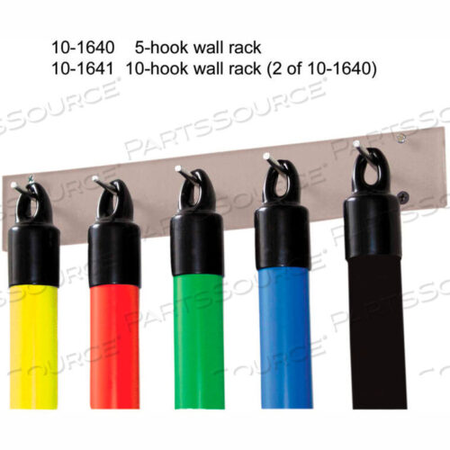 OEM#: 10-1641WATE BAR WALL RACK ДЛЯ ТРЕНИРОВОЧНЫХ ГРУЖЕЙ, СТОЙКА С 10 КРЮКАМИ от Fabrication Enterprises