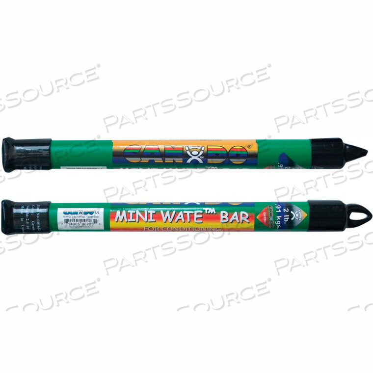 OEM#: 10-1652CANDO MINI WATE EXERCISE WEIGHT BAR, 2 ФУНТА, ЗЕЛЕНЫЙ, 2 ШТ. от Fabrication Enterprises