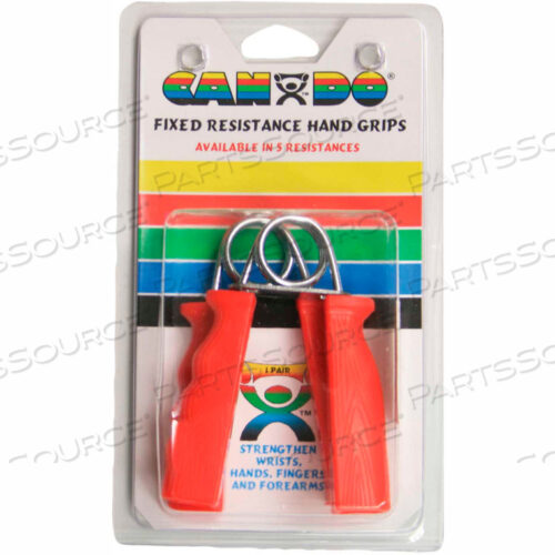 OEM#: 10-1805CANDO FIXED ERGOGRIP HAND EXERCISER, RED, EASY, 6 LB. RESISTANCE, 1 PAIR by Fabrication Enterprises