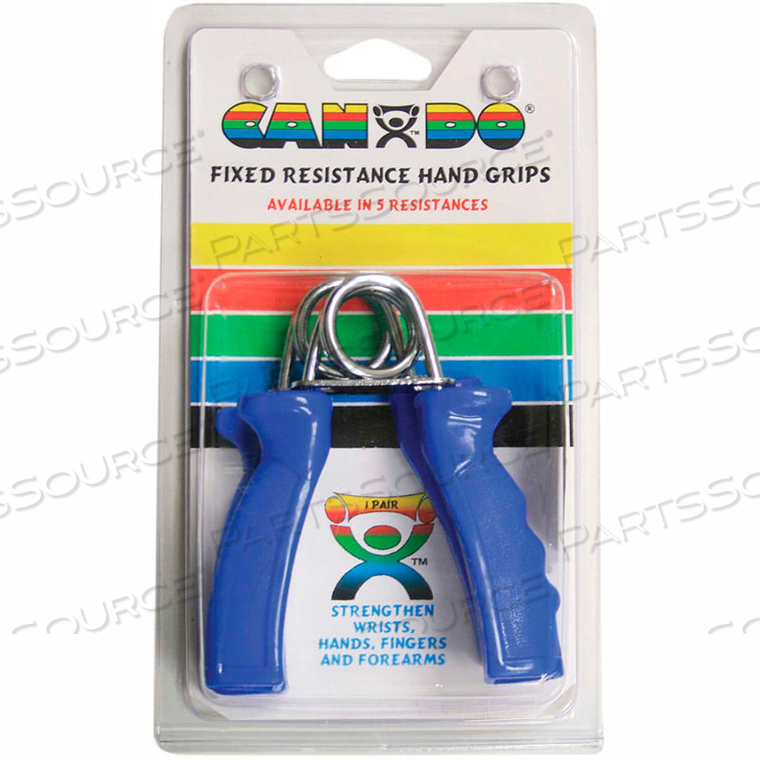 OEM#: 10-1807CANDO FIXED ERGOGRIP ТРЕНАЖЕР ДЛЯ КИСТЕЙ, СИНИЙ, ЖЕСТКИЙ, СОПРОТИВЛЕНИЕ 24 ФУНТА, 1 ПАРА от Fabrication Enterprises