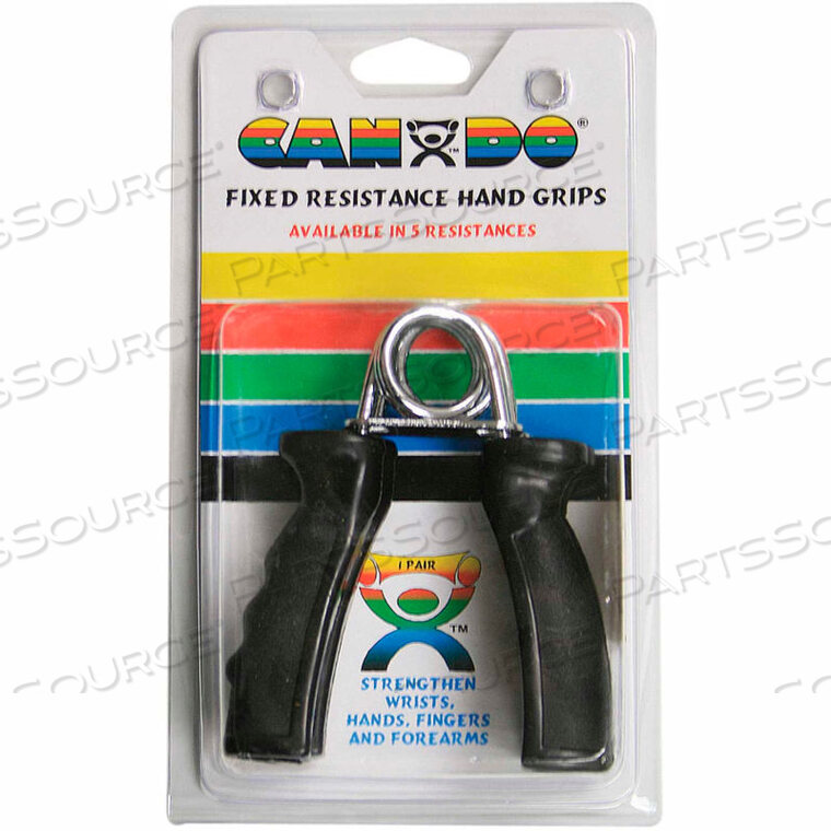 OEM#: 10-1808CANDO FIXED ERGOGRIP КИСТЕВОЙ ТРЕНАЖЕР, ЧЕРНЫЙ, X-HARD, СОПРОТИВЛЕНИЕ 48 ФУНТОВ, 1 ПАРА от Fabrication Enterprises