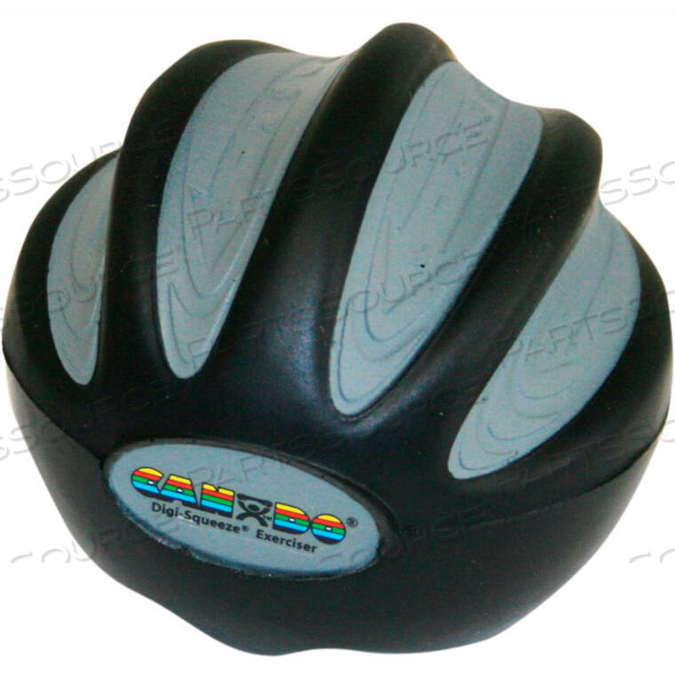 OEM#: 10-1984CANDO DIGI-SQUEEZE ТРЕНАЖЕР ДЛЯ РУКИ, СРЕДНИЙ, ЧЕРНЫЙ, X-HEAVY от Fabrication Enterprises
