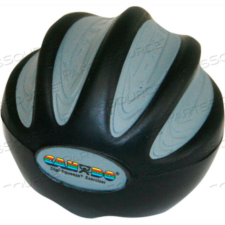 OEM#: 10-1994CANDO DIGI-SQUEEZE ТРЕНАЖЕР ДЛЯ РУКИ, БОЛЬШОЙ, ЧЕРНЫЙ, X-HEAVY от Fabrication Enterprises