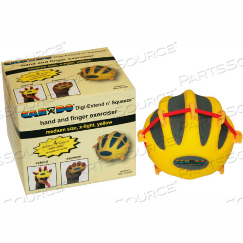 OEM#: 10-2290CANDO DIGI-EXTEND N SQUEEZE ТРЕНАЖЕР, X-LIGHT, ЖЕЛТЫЙ, БОЛЬШОЙ от Fabrication Enterprises