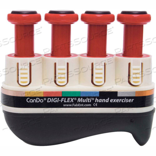 OEM#: 10-3742DIGI-FLEX MULTI HAND EXERCISER, BASIC STARTER PACK, RED, LIGHT by Fabrication Enterprises