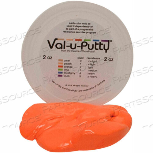 OEM#: 10-3902VAL-U-PUTTY ШПАТЛЕВКА ДЛЯ ТРЕНИРОВОК, ОРАНЖЕВАЯ, МЯГКАЯ, 2 УНЦИИ от Fabrication Enterprises