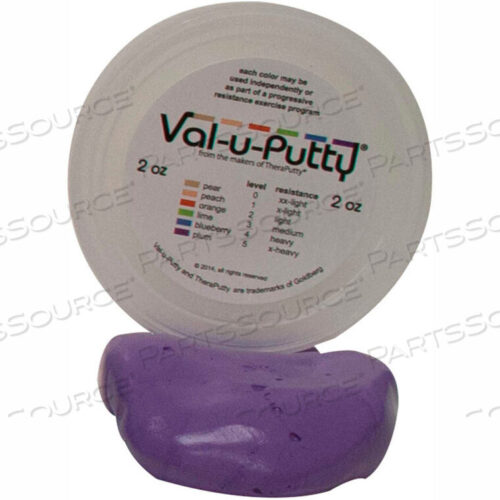 OEM#: 10-3905VAL-U-PUTTY ШПАТЛЕВКА ДЛЯ ТРЕНИРОВОК, СЛИВОВАЯ, X-FIRM, 2 УНЦИИ от Fabrication Enterprises