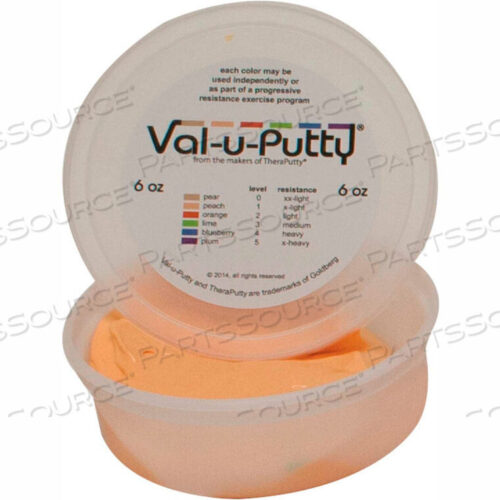 OEM#: 10-3931VAL-U-PUTTY ШПАТЛЕВКА ДЛЯ ТРЕНИРОВОК, ПЕРСИКОВАЯ, ОЧЕНЬ МЯГКАЯ, 6 УНЦИЙ от Fabrication Enterprises