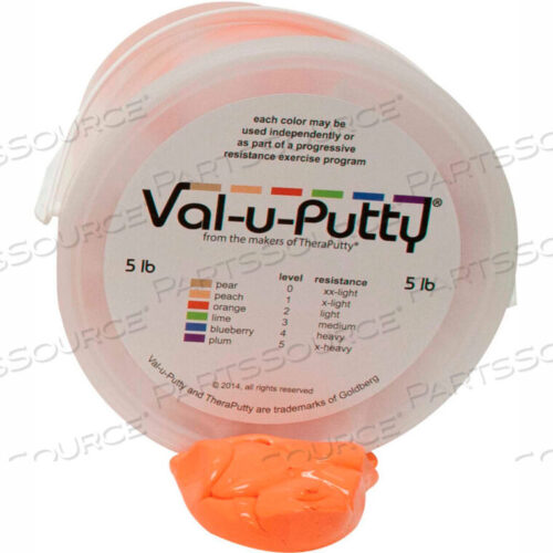 OEM#: 10-3952VAL-U-PUTTY ШПАТЛЕВКА ДЛЯ ТРЕНИРОВОК, ОРАНЖЕВАЯ, МЯГКАЯ, 5 ФУНТОВ от Fabrication Enterprises
