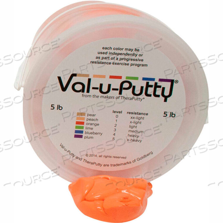 OEM#: 10-3952VAL-U-PUTTY ШПАТЛЕВКА ДЛЯ ТРЕНИРОВОК, ОРАНЖЕВАЯ, МЯГКАЯ, 5 ФУНТОВ от Fabrication Enterprises