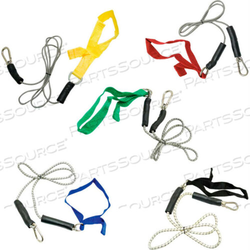 OEM#: 10-5819CANDO BUNGEE EXERCISE CORD С НАСАДКАМИ, 4 ШНУРА, 5 ЦВЕТОВ НАБОР от Fabrication Enterprises