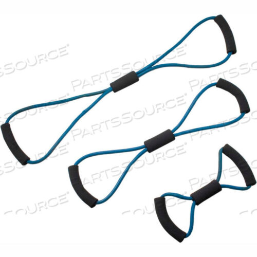 OEM#: 10-5834CANDO BOWTIE TUBING EXERCISER, FULL BODY SET -14, 22, 30), BLUE, 3/SET by Fabrication Enterprises