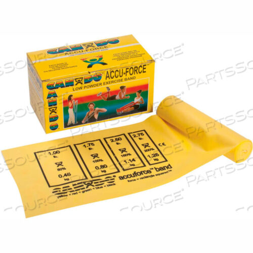 OEM#: 10-5911CANDO ACCUFORCE EFERCISE BAND, ЖЕЛТЫЙ, РУЛОН 6 ЯРДОВ от Fabrication Enterprises