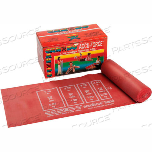 OEM#: 10-5912CANDO ACCUFORCE EFERCISE BAND, КРАСНЫЙ, РУЛОН 6 ЯРДОВ от Fabrication Enterprises