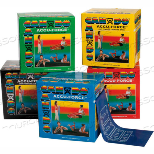 OEM#: 10-5928CANDO ACCUFORCE EFERCISE BAND, РУЛОН 50 ЯРДОВ, НАБОР 5 ЦВЕТОВ от Fabrication Enterprises