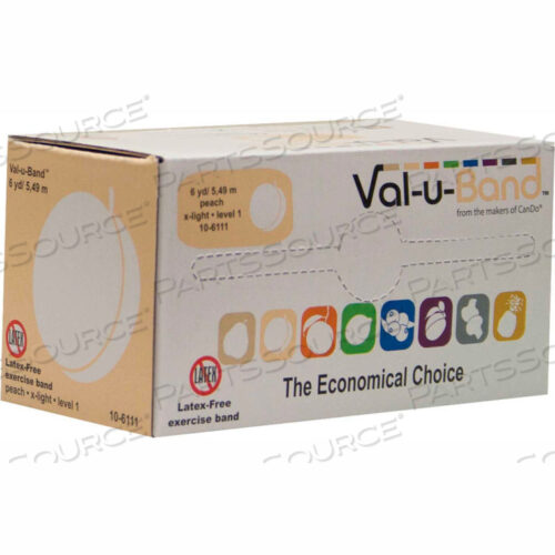 OEM#: 10-6111VAL-U-BAND ЛАТЕКСНАЯ ЭЛАНТИЧЕСКАЯ ЛЕНТА, ПЕРСИКОВАЯ - УРОВЕНЬ 1, РУЛОН 6 ЯРДОВ/КОРОБКА от Fabrication Enterprises