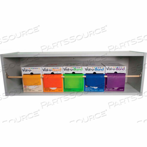 Эспандер VAL-U-BAND без латекса, со стойкой DISPENS-A-BAND, 50 ярдов/коробка, набор из 5 цветов