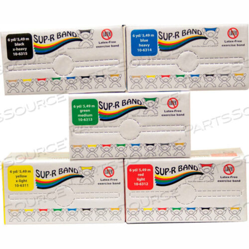 OEM#: 10-6318SUP-R BAND БЕЗЛАТЕКСНАЯ ЭЛАНТИЧЕСКАЯ ЛЕНТА, РУЛОН 6 ЯРДОВ/КОРОБКА, НАБОР 5 ЦВЕТОВ от Fabrication Enterprises