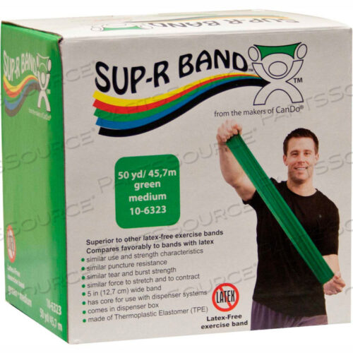 OEM#: 10-6323SUP-R BAND БЕЗЛАТЕКСНАЯ ЭЛАНТИЧЕСКАЯ ЛЕНТА, ЗЕЛЕНАЯ, РУЛОН 50 ЯРДОВ/КОРОБКА от Fabrication Enterprises