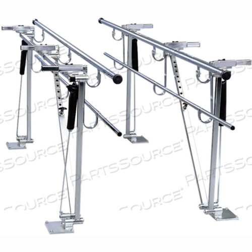 OEM#: 15-4092DELUXE FLOOR MOUNTED PARALLEL BARS, HEIGHT/WIDTH ADJUSTABLE, 12 L by Fabrication Enterprises