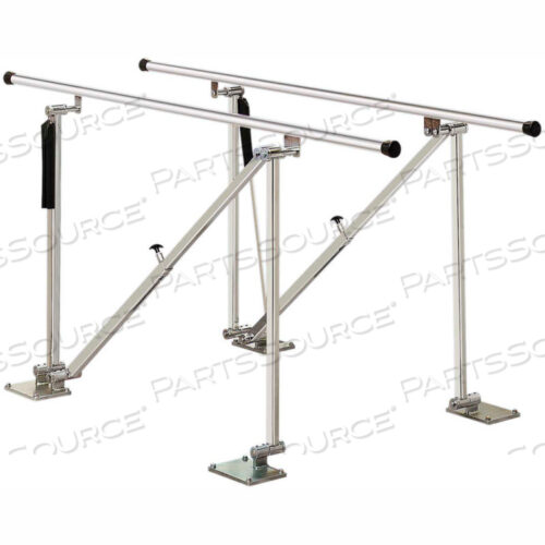 OEM#: 15-4150DELUXE FLOOR MOUNTED PARALLEL BARS, HEIGHT ADJUSTABLE, 7 L by Fabrication Enterprises