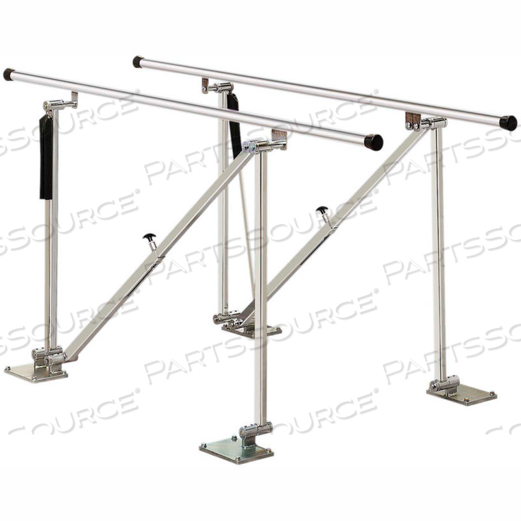 OEM#: 15-4150DELUXE FLOOR MOUNTED PARALLEL BARS, HEIGHT ADJUSTABLE, 7 L by Fabrication Enterprises