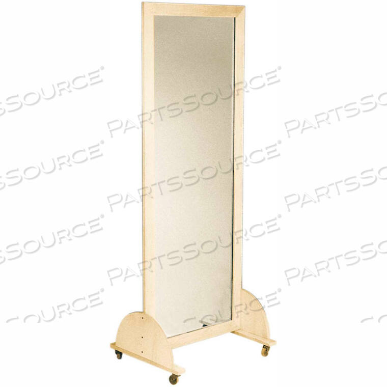 OEM#: 19-1111ЗЕРКАЛО ИЗ ПЛОСКОГО СТЕКЛЯННОГО СТЕКЛА С ПОДВИЖНЫМ ОСНОВАНИЕМ НА КОЛЕСАХ, ВЕРТИКАЛЬНОЕ, 22 Ш X 60 В от Fabrication Enterprises
