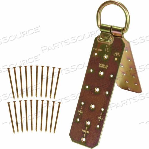 OEM#: 7410МНОГОРАЗОВЫЙ ШАРНИРНЫЙ КРЫШНЫЙ АНКЕР С ПРОЧНЫМ D-ОБРАЗНЫМ КОЛЬЦОМ, ВКЛЮЧАЯ ГВОЗДИ от Falltech