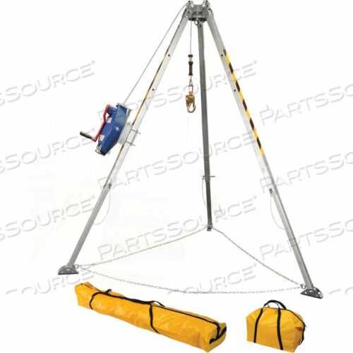 OEM#: 7508ADJUSTABLE 8 ALUMINUM CONFINED SPACE TRIPOD KIT W/ 3-WAY RETRIEVAL SRL by Falltech