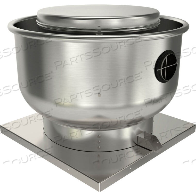 OEM#: 5DDU18EB18 КРЫШНЫЙ ВЕНТИЛЯТОР С ПРЯМЫМ ПРИВОДОМ, ПОДАЧА ВОЗДУХА, 3/4 л.с., 115/230 В, 1 ФАЗА, 3918 куб. футов в минуту, ODP от Fantech