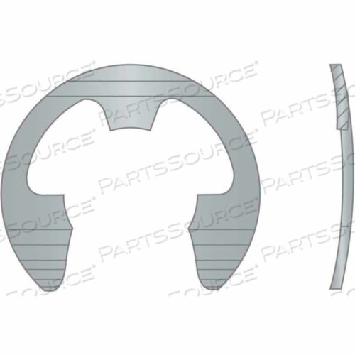 ИЗОГНУТЫЙ ВНЕШНИЙ E-CLIP - 7/16 ДИАМЕТР ВАЛА - 15-7/17-7 НЕРЖАВЕЮЩАЯ СТАЛЬ - ГЛАДКАЯ - ШТАМПОВАННАЯ