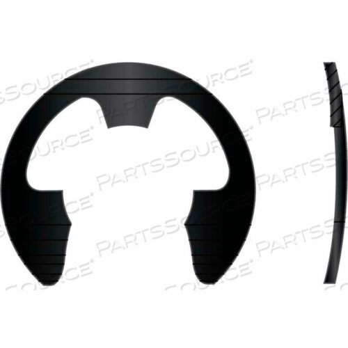 Изогнутый внешний E-образный зажим - 7/8 диаметра вала - УГЛЕРОДИСТАЯ ПРУЖИННАЯ СТАЛЬ - ФОСФАТ - ШТАМПОВАННЫЙ