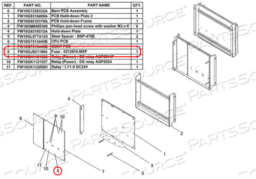 ПРЕДОХРАНИТЕЛЬ (ПЛАТА ПИТАНИЯ FU1.2)