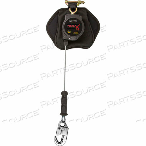 OEM#: 11071DIABLO 8 САМОСТОЯТЕЛЬНЫЙ СПАСАТЕЛЬНЫЙ ЛИнь, ПЕРЕДНИЙ КРАЙ, ОЦИНКОВАННЫЙ АЛЮМИНИЕВЫЙ КАРАБИН, 4-1/4H от Guardian Fall Protection