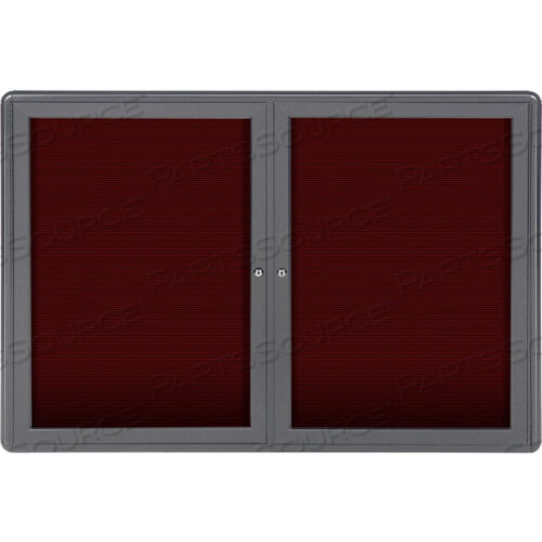ДОСКА ДЛЯ БУКВЕТ OVATION - ДЛЯ ПОМЕЩЕНИЙ - 2 ДВЕРИ - БОРДОВЫЙ С СЕРОЙ РАМОЙ - 47 Ш X 34 В