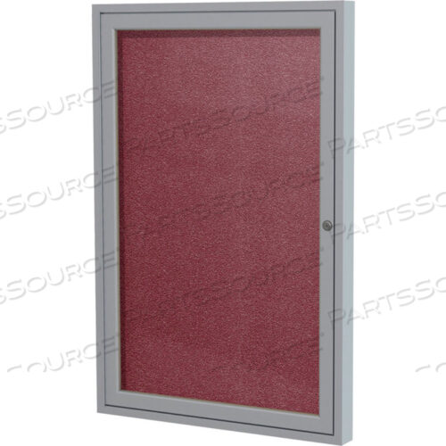 ЗАКРЫТАЯ ДОСКА ОБЪЯВЛЕНИЙ - НАРУЖНАЯ / ВНУТРЕННЯЯ - ВИНИЛ - 36 X 30 H - ЯГОДНЫЙ