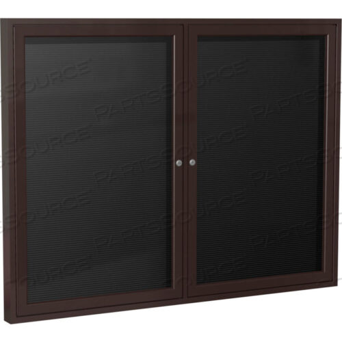 ВСТАВНАЯ ДОСКА ДЛЯ ПИСЕМ - НАРУЖНАЯ - 2 ДВЕРИ - ЧЕРНЫЙ ВИНИЛ С БРОНЗОВОЙ РАМКОЙ - 36 X 48