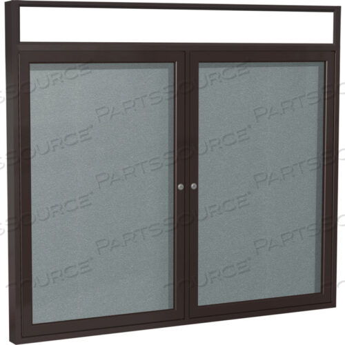 ДОСКА ОБЪЯВЛЕНИЙ С ВЕРХНЕЙ ОБЛИЦОВКОЙ - НАРУЖНАЯ - ТКАНЬ ИЗ ВИНИЛА СТОУН - 36 X 48