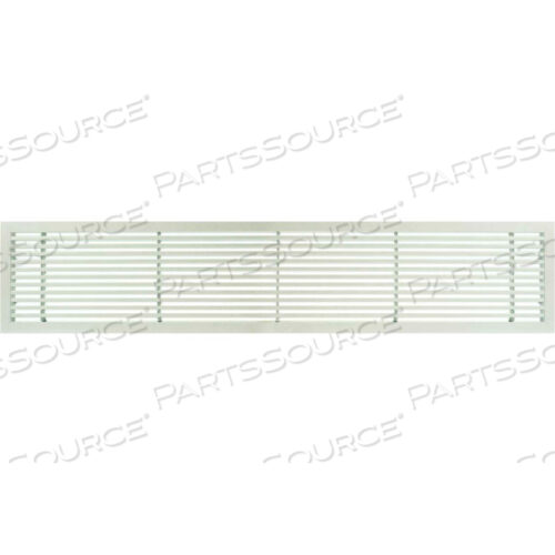 Вентиляционная решетка для подачи/возврата воздуха из цельного алюминия серии AG20, 4 X 48, белая матовая