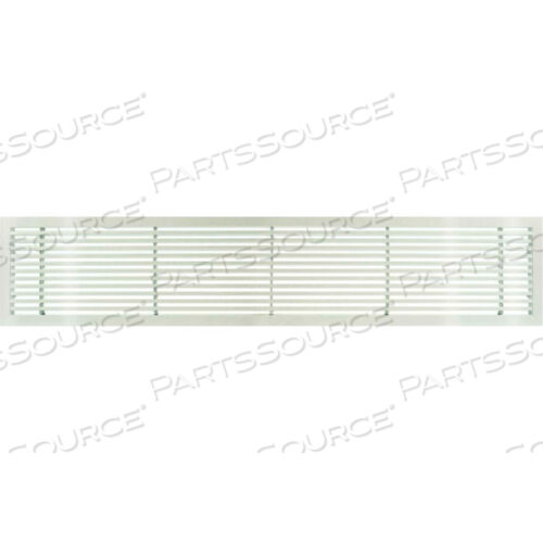 Вентиляционная решетка из цельного алюминия серии AG20, 6 X 24, фиксированная, для подачи/возврата воздуха, белая, глянцевая