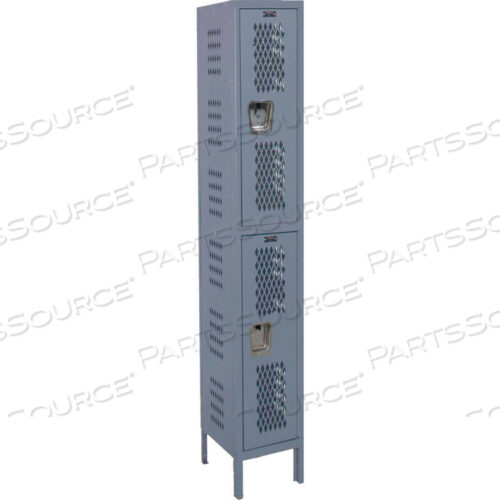 OEM#: U1518-2HDV-HGU1518-2HDV ПРОЧНЫЙ ВЕНТИЛИРУЕМЫЙ ШКАФЧИК ДВУХЪЯРУСНЫЙ 15X21X36 2 ДВЕРИ В НЕСОБРАННОМ ВИДЕ ТЕМНО-СЕРЫЙ от Hallowell
