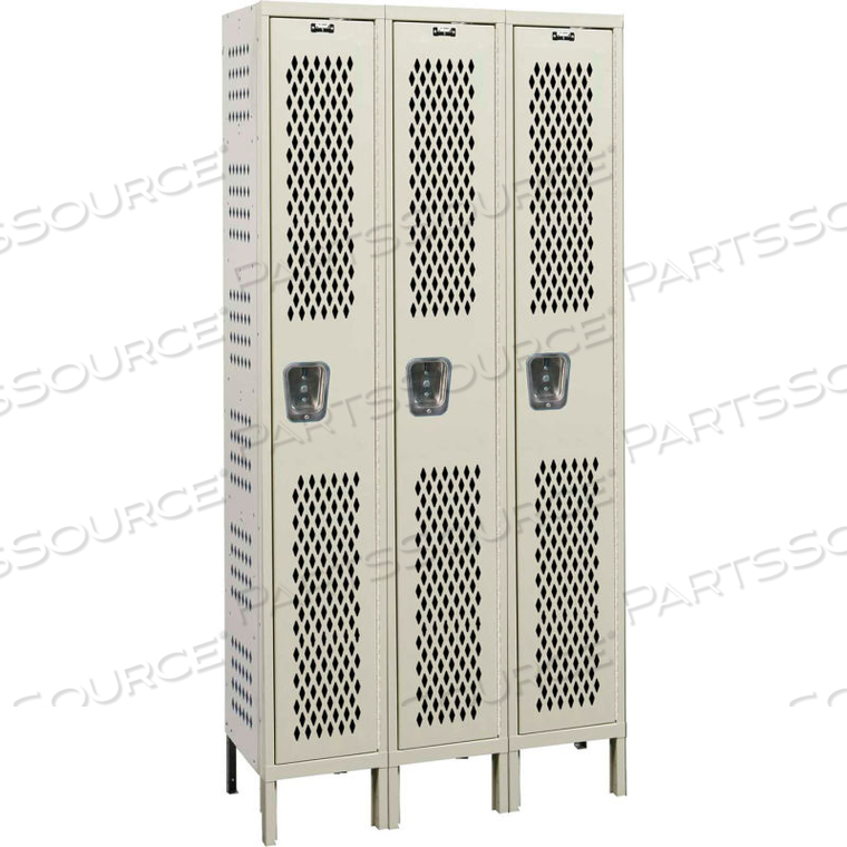 OEM#: U3818-1HDV-PTSОДНОЯРУСНЫЙ 3-ДВЕРНЫЙ ПРОЧНЫЙ ВЕНТИЛИРУЕМЫЙ ШКАФ, 18 ШИРИНА X 21 ДИСК 72 В, КОРИЧНЕВЫЙ, В РАЗОБРАННОМ СОБРАНИЯХ ОТ HALLOWELL