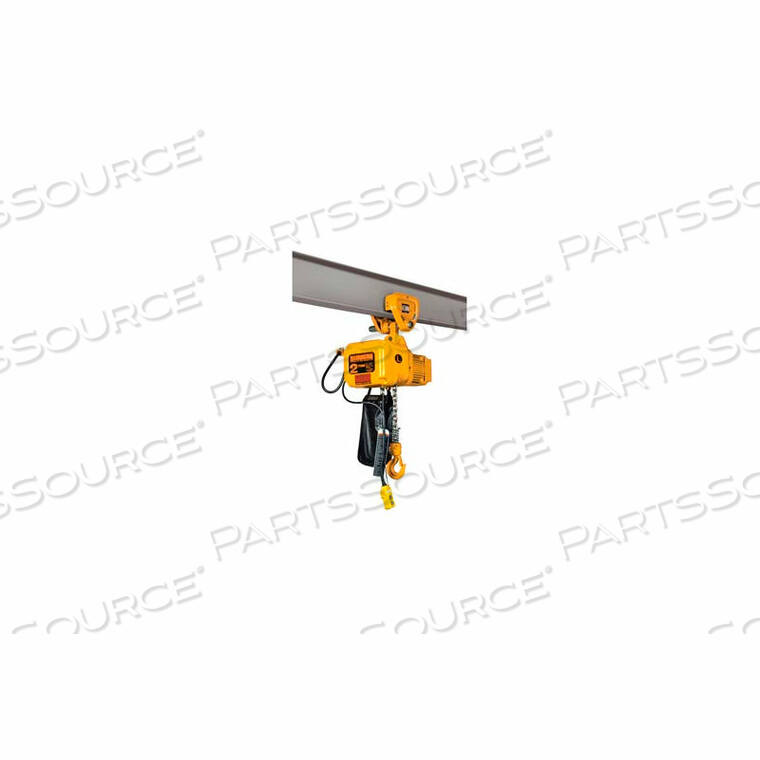 OEM#: SNERP030C-20-115VSNER 3-ТОННАЯ ЭЛЕКТРИЧЕСКАЯ ЦЕПНАЯ ТАЛЬ С ТОЛКАЮЩЕЙ ТЕЛЕЖКОЙ, 20 ПОДЪЕМОВ, 3,5 ФУТА В МИН, 115 В от Harrington