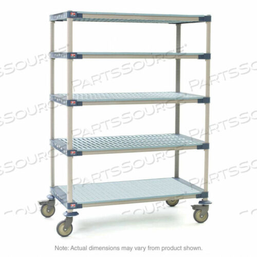 OEM#: 5X537PG4METROMAX 4 5X537PG4 5-ПОЛОЧНЫЙ ПРОМЫШЛЕННЫЙ ПЛАСТИКОВЫЙ СТЕЛЛАЖ, МОБИЛЬНАЯ ТЕЛЕЖКА, ПОЛКА СО СПЛОШНЫМ ДНОМ, 24 X 36 X 79.3125 от Intermetro Industries (Emerson)