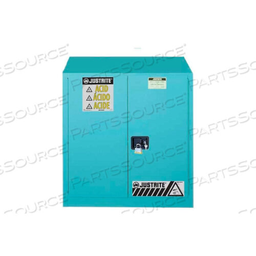 OEM#: 893082230 ГАЛЛОН 1 РАЗДВИЖНАЯ ДВЕРЬ, САМОЗАКРЫВАЮЩАЯСЯ, ШКАФ ДЛЯ КИСЛОТЫ, 43 Ш X 18 Г X 44 В, СИНИЙ от Justrite