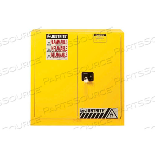 30 ГАЛЛОНОВ 1 РАЗДВИЖНАЯ ДВЕРЬ, САМОЗАКРЫВАЮЩАЯСЯ, ШКАФ ДЛЯ ОГНЕОПАСНЫХ ВЕЩЕСТВ, 43 Ш X 18 Г X 44 В, СЕРЫЙ